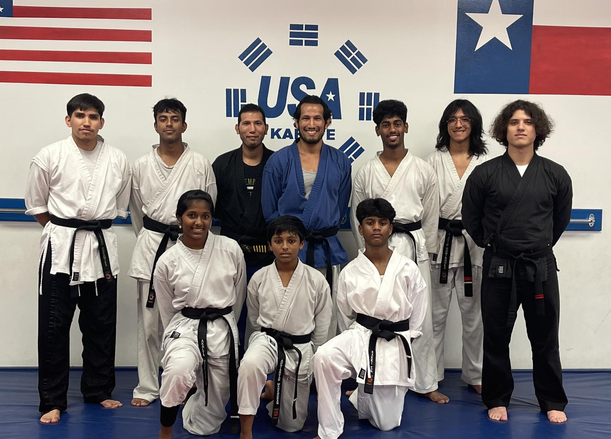 USA Karate students training